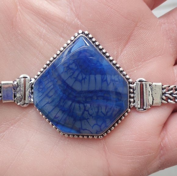 New Solar Agate 925 Silver Bracelet. - Picture 3 of 12